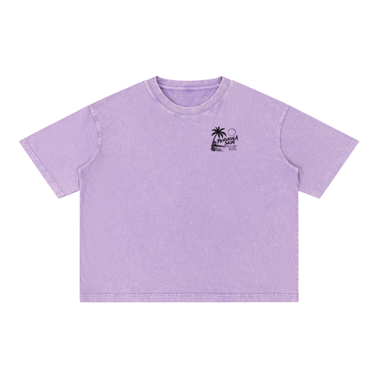 Pensacola Skim Coastal Graphic Mineral Wash Boxy Cotton T-Shirt