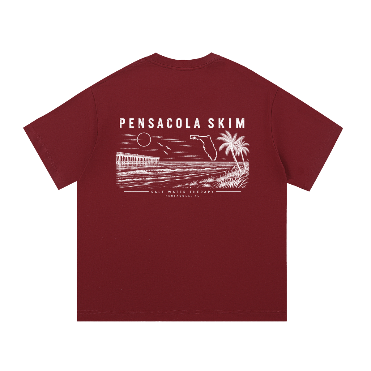 Pensacola Skim Salt Water Therapy Classic Fit 100% Cotton T-Shirt