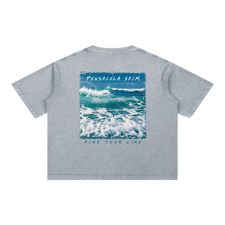 Pensacola Skim Home Break Mineral Wash Boxy Fit Cotton T-Shirt
