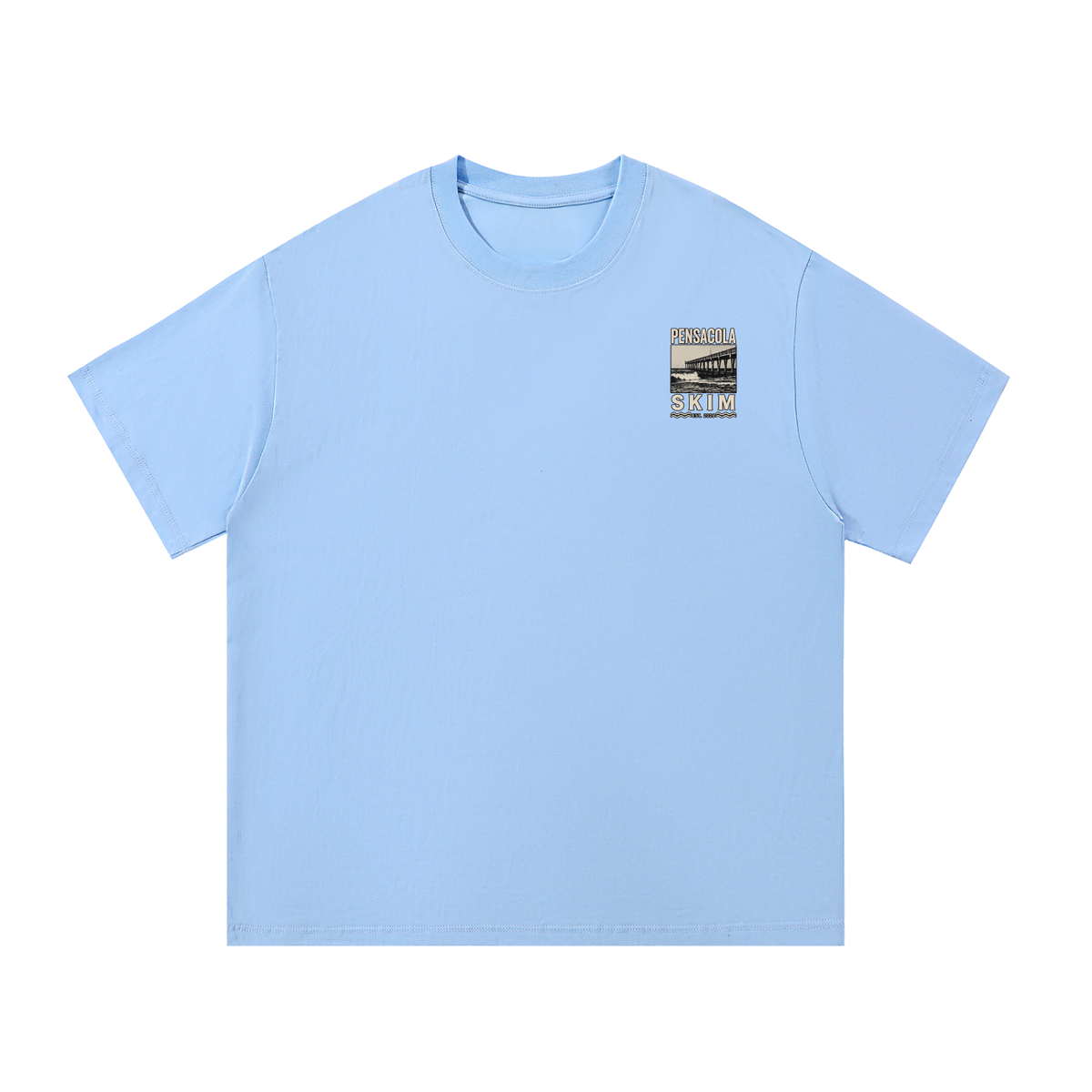 Pensacola Skim Pier Graphic Regular Fit Cotton T-Shirt