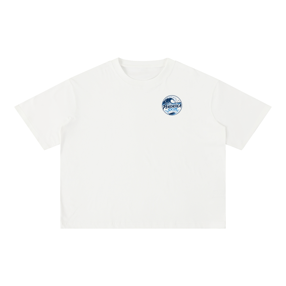 Pensacola Skim Original Logo Graphic Mineral Wash Boxy Cotton T-Shirt