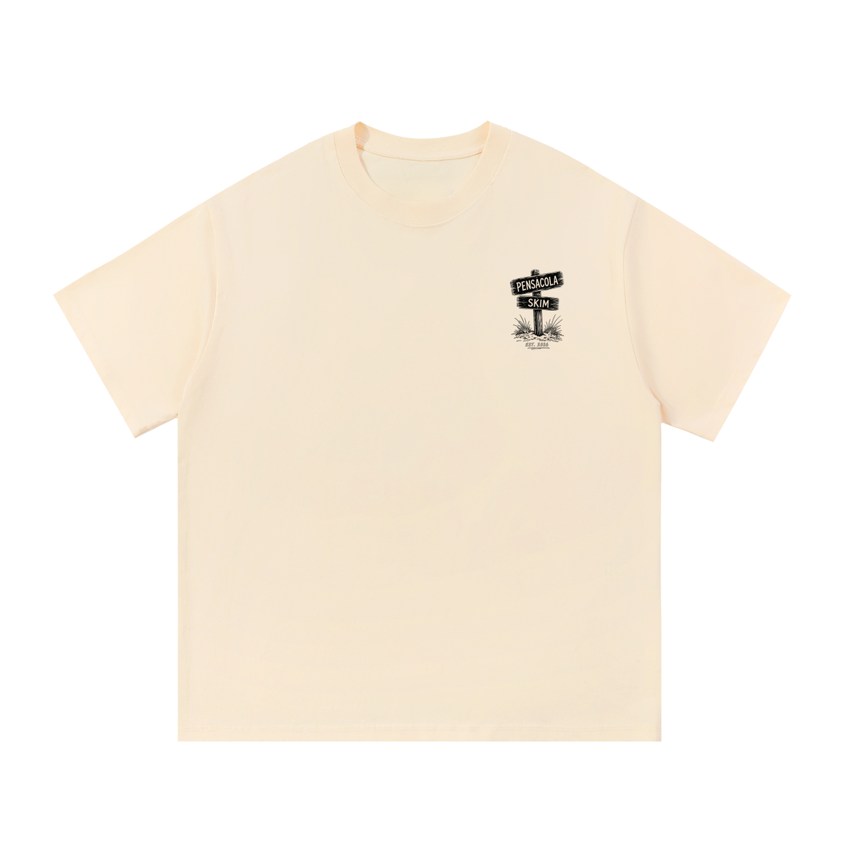 Pensacola Skim Sign Graphic Classic Fit Cotton T-Shirt