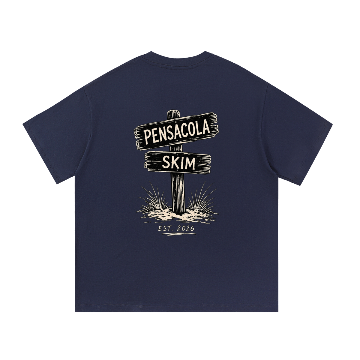 Pensacola Skim Sign Graphic Classic Fit Cotton T-Shirt