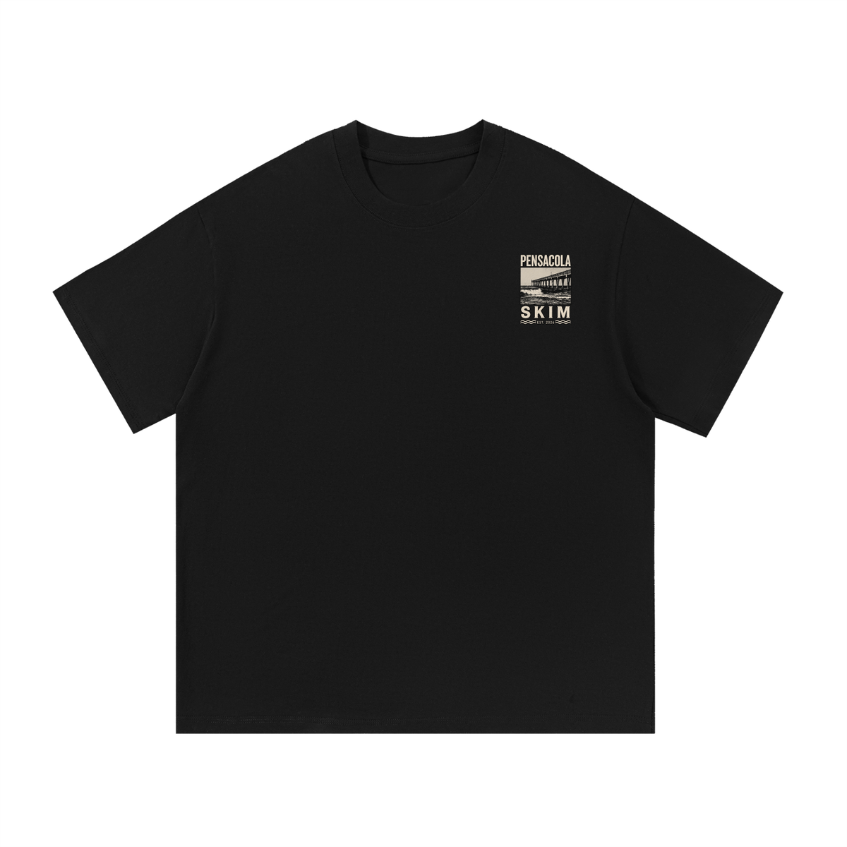 Pensacola Skim Pier Graphic Regular Fit Cotton T-Shirt