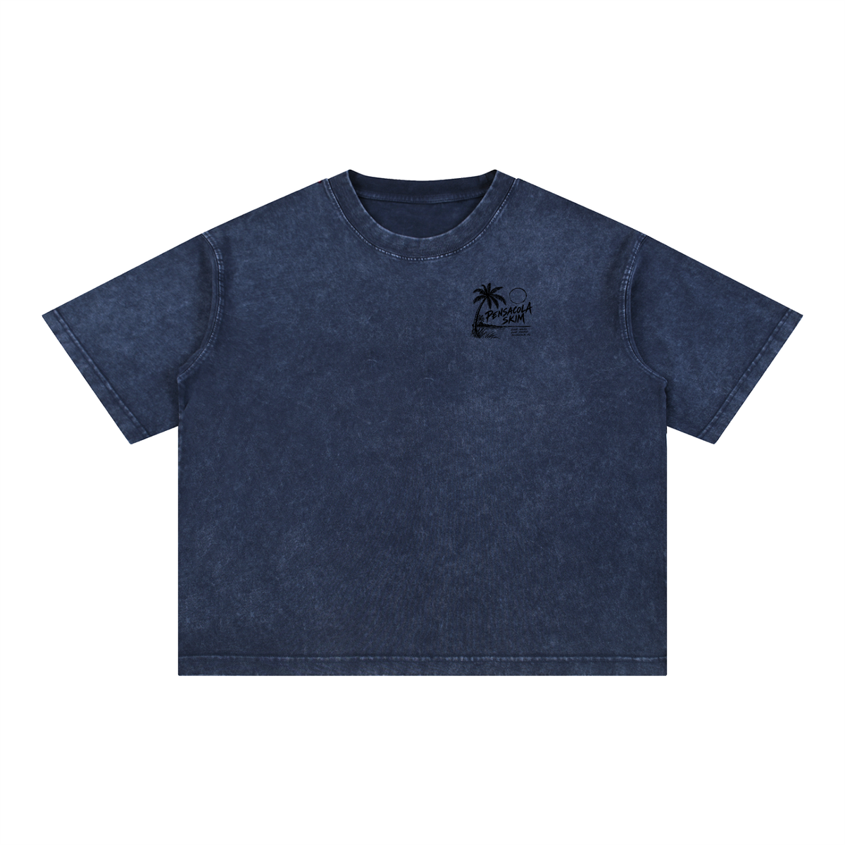 Pensacola Skim Coastal Graphic Mineral Wash Boxy Cotton T-Shirt