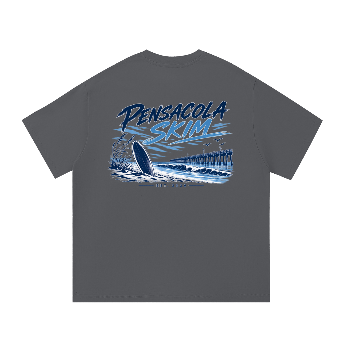 Pensacola Skim Original Logo Graphic Classic Fit Cotton T-Shirt