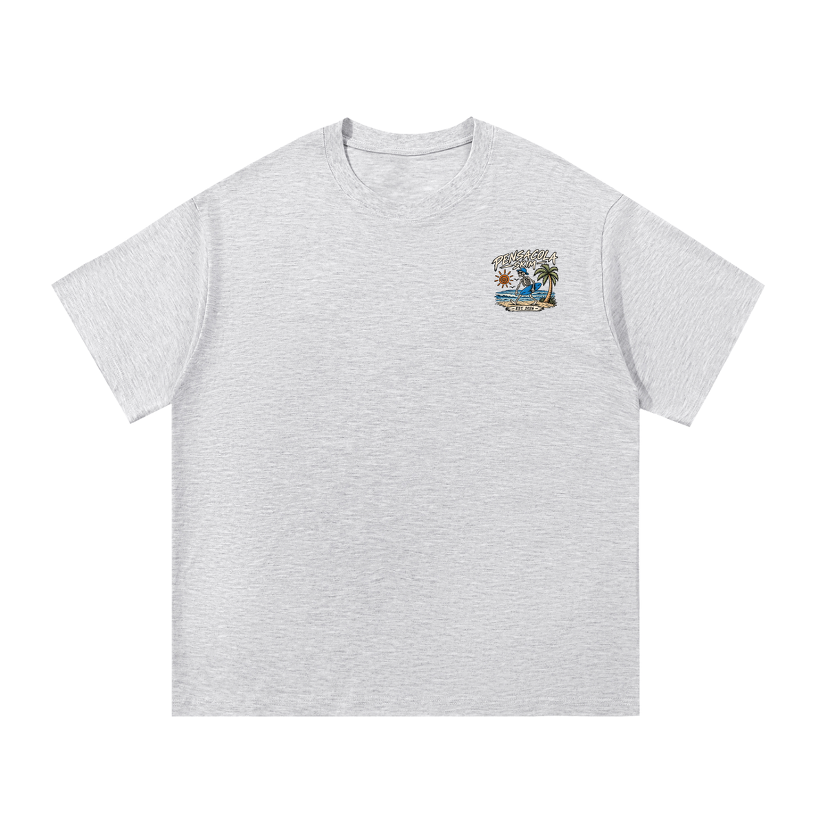 Pensacola Skim Skeleton Graphic Regular Fit Cotton T-Shirt