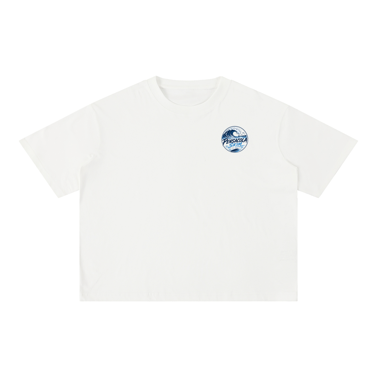 Pensacola Skim Original Logo Graphic Mineral Wash Boxy Cotton T-Shirt