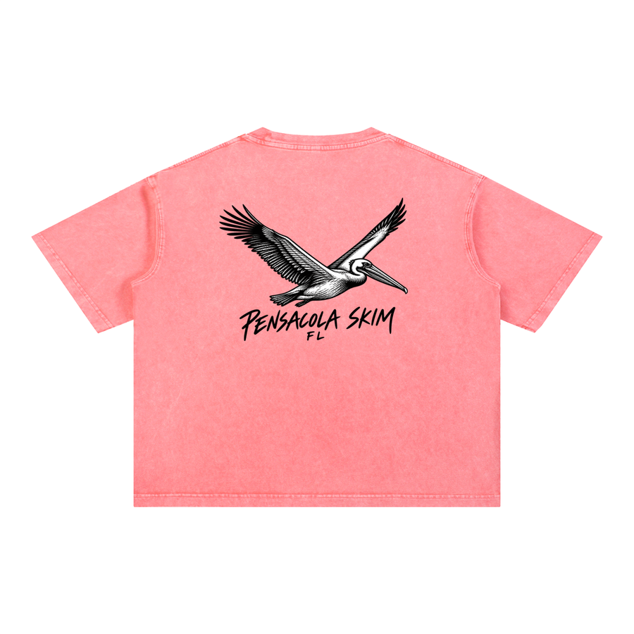 Pensacola Skim Real Local Mineral Wash Boxy Cotton T-Shirt