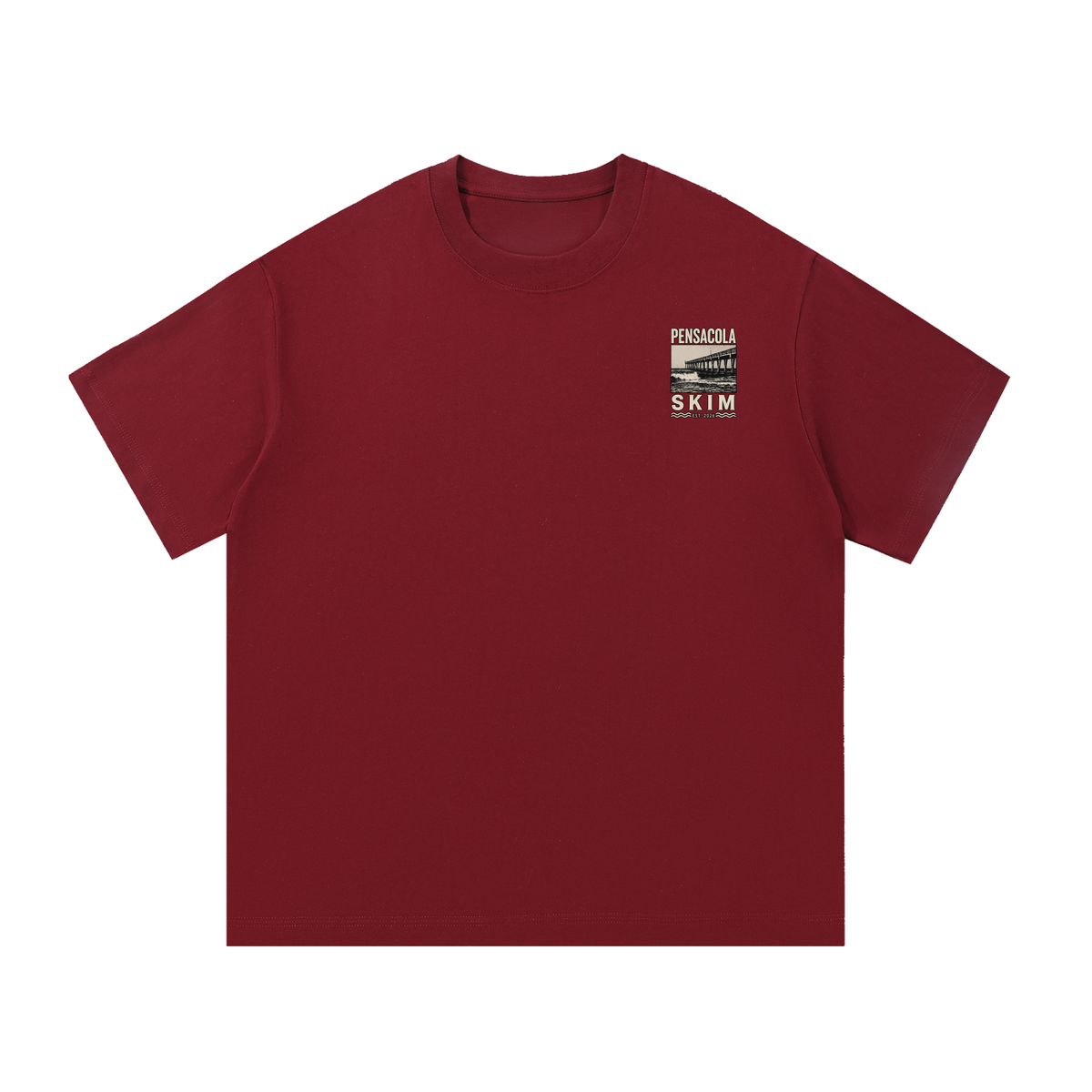 Pensacola Skim Pier Graphic Regular Fit Cotton T-Shirt