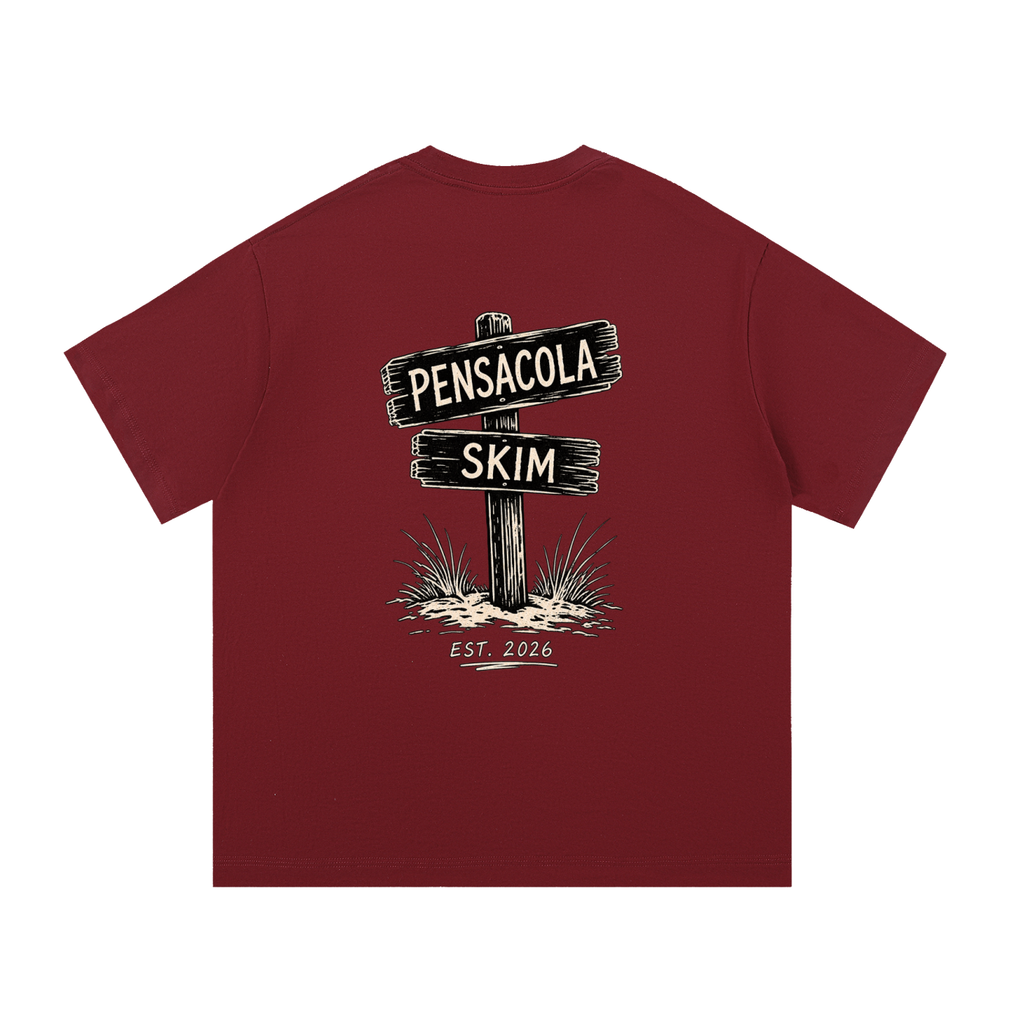 Pensacola Skim Sign Graphic Classic Fit Cotton T-Shirt