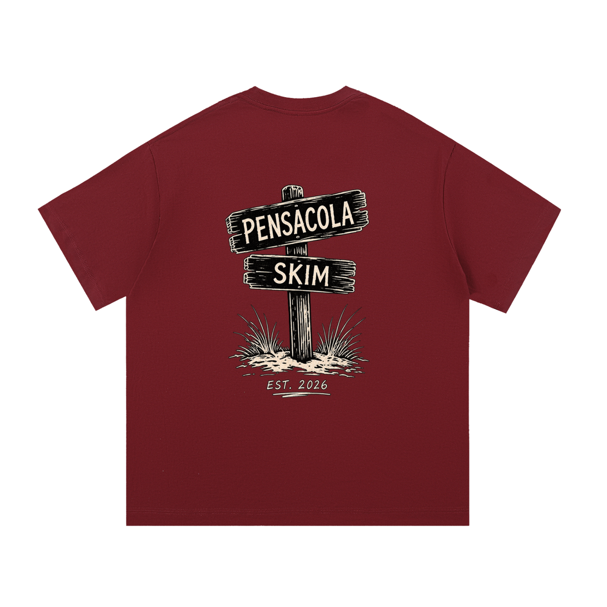 Pensacola Skim Sign Graphic Classic Fit Cotton T-Shirt