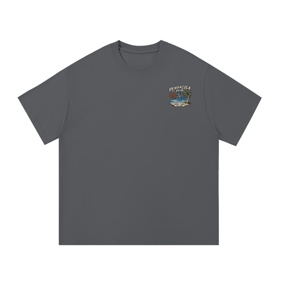 Pensacola Skim Skeleton Graphic Regular Fit Cotton T-Shirt