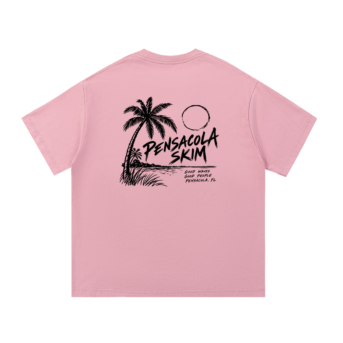 Pensacola Skim Coastal Graphic Classic Fit Cotton T-Shirt