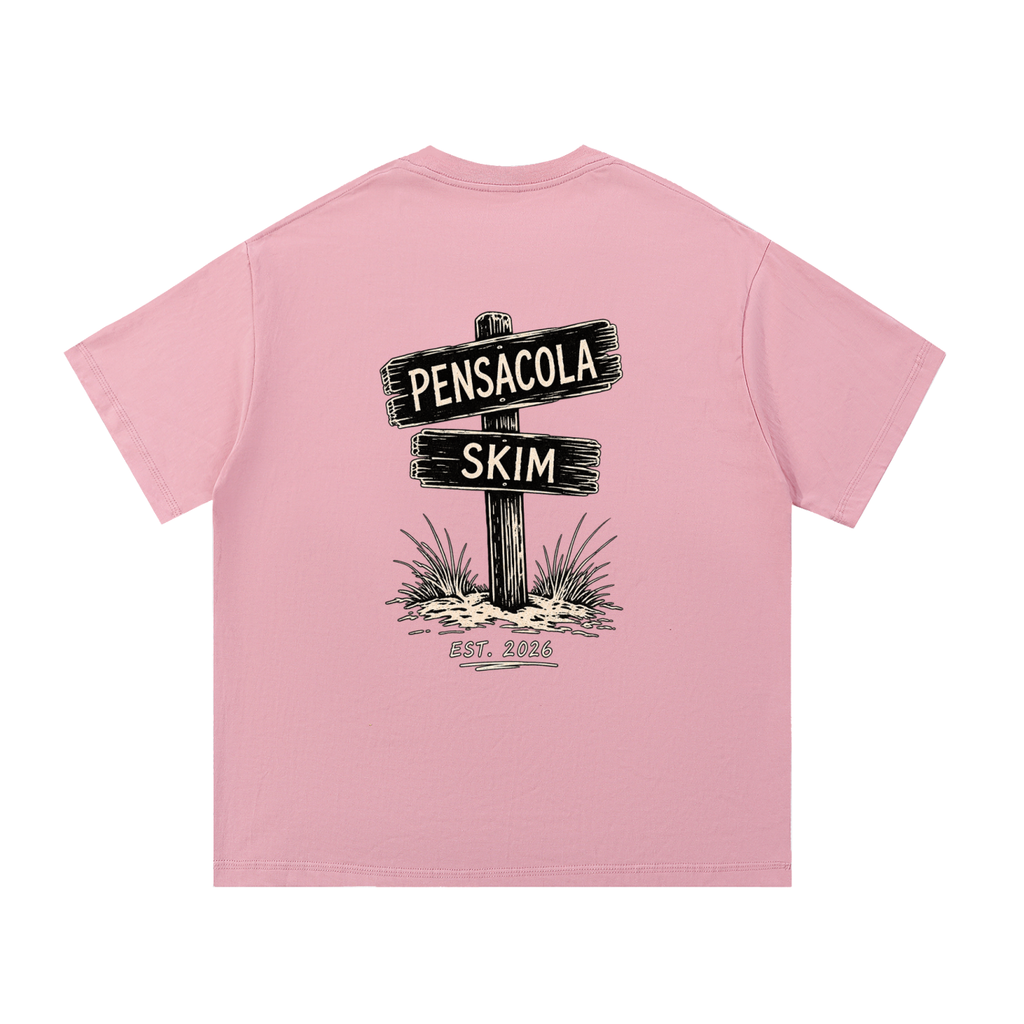 Pensacola Skim Sign Graphic Classic Fit Cotton T-Shirt