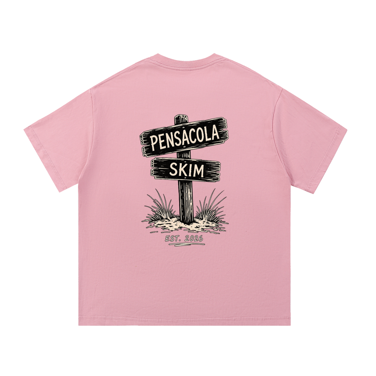 Pensacola Skim Sign Graphic Classic Fit Cotton T-Shirt