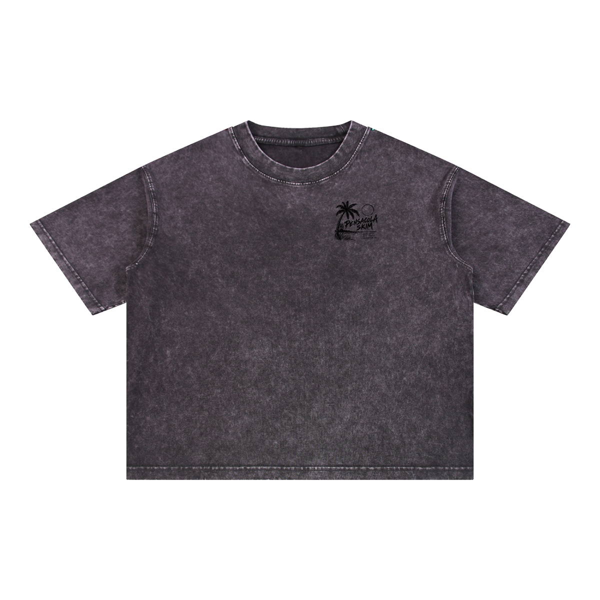 Pensacola Skim Coastal Graphic Mineral Wash Boxy Cotton T-Shirt