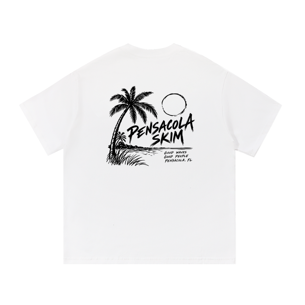 Pensacola Skim Coastal Graphic Classic Fit Cotton T-Shirt