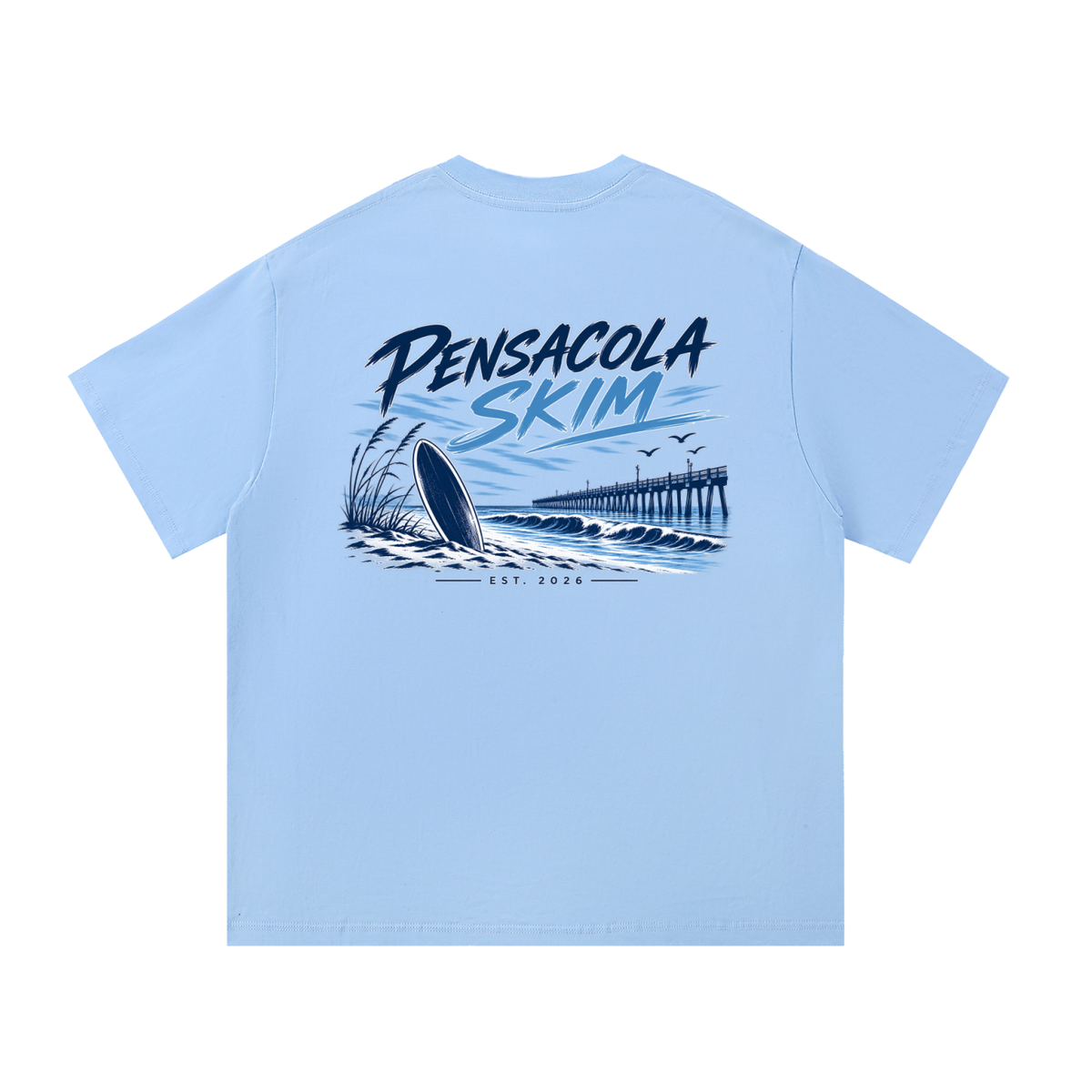 Pensacola Skim Original Logo Graphic Classic Fit Cotton T-Shirt