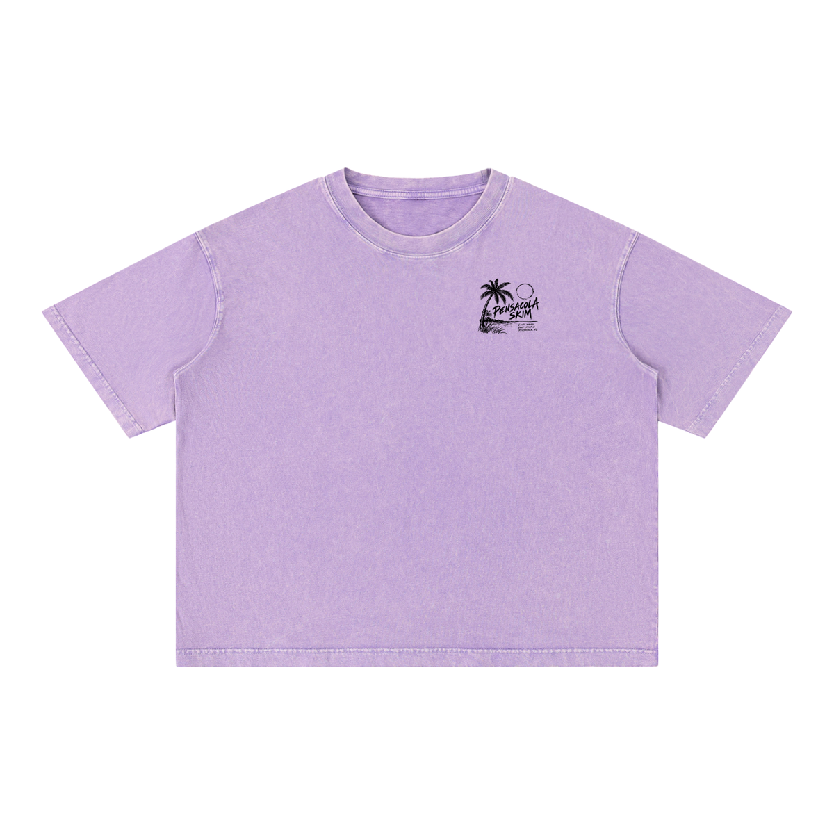Pensacola Skim Coastal Graphic Mineral Wash Boxy Cotton T-Shirt