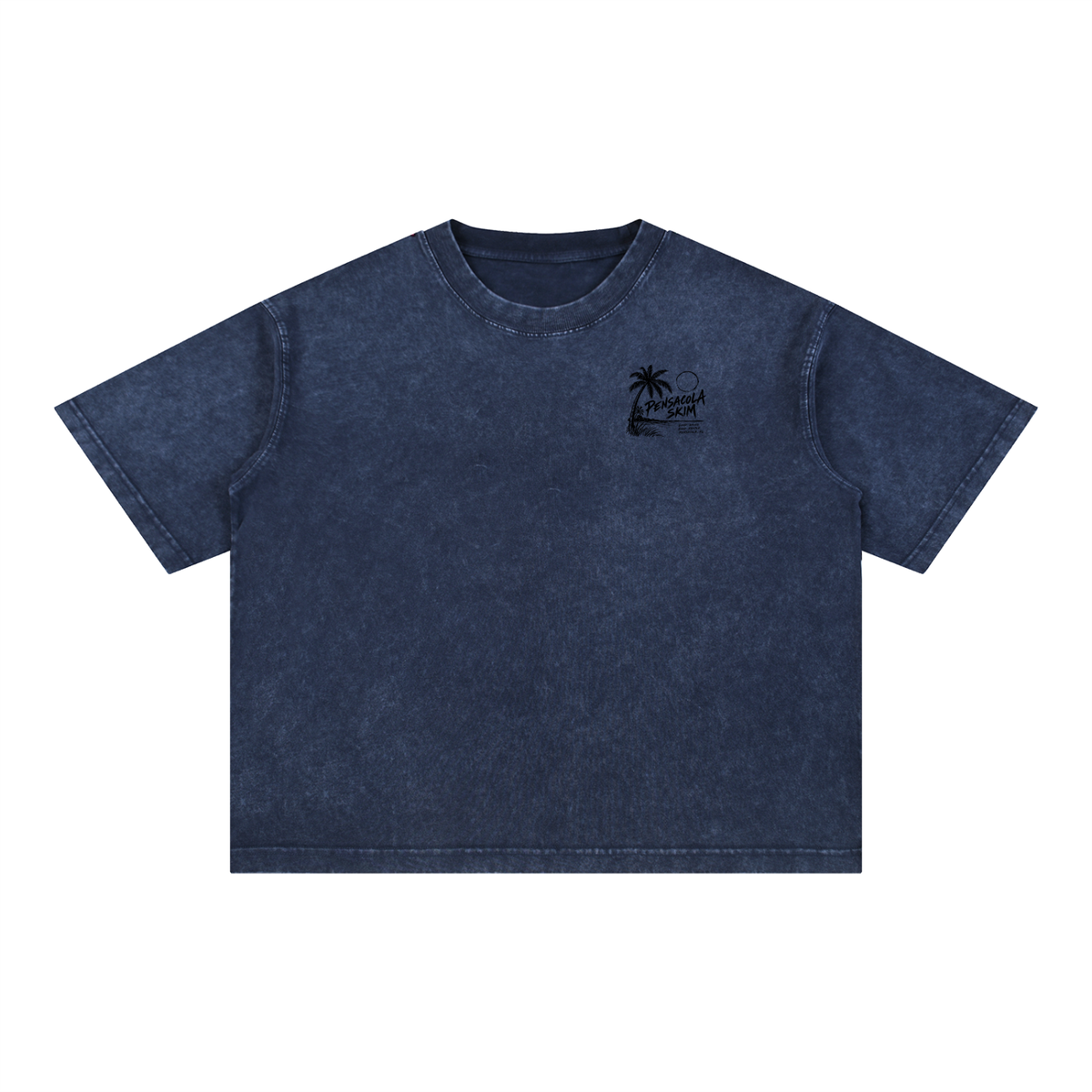 Pensacola Skim Coastal Graphic Mineral Wash Boxy Cotton T-Shirt