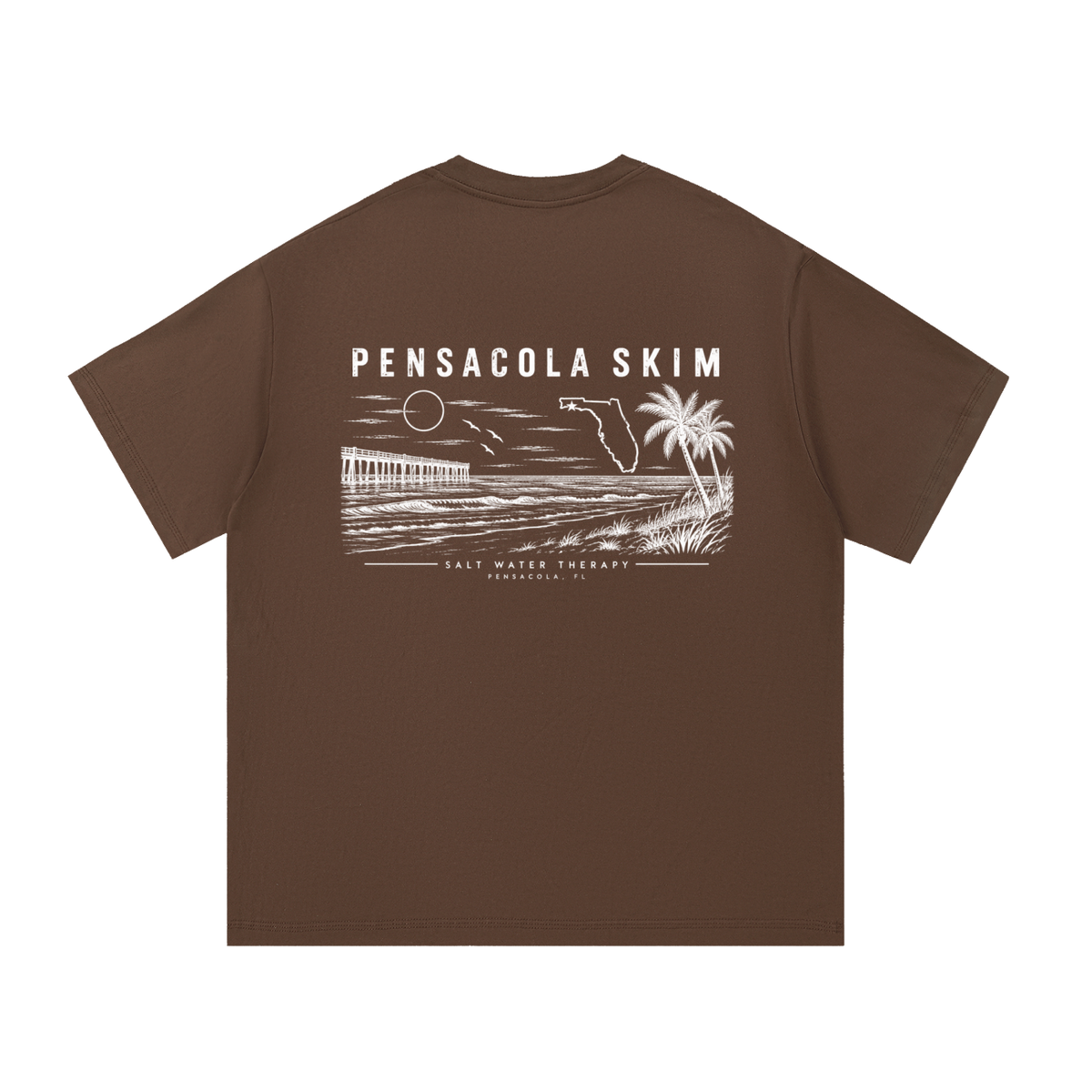 Pensacola Skim Salt Water Therapy Classic Fit 100% Cotton T-Shirt