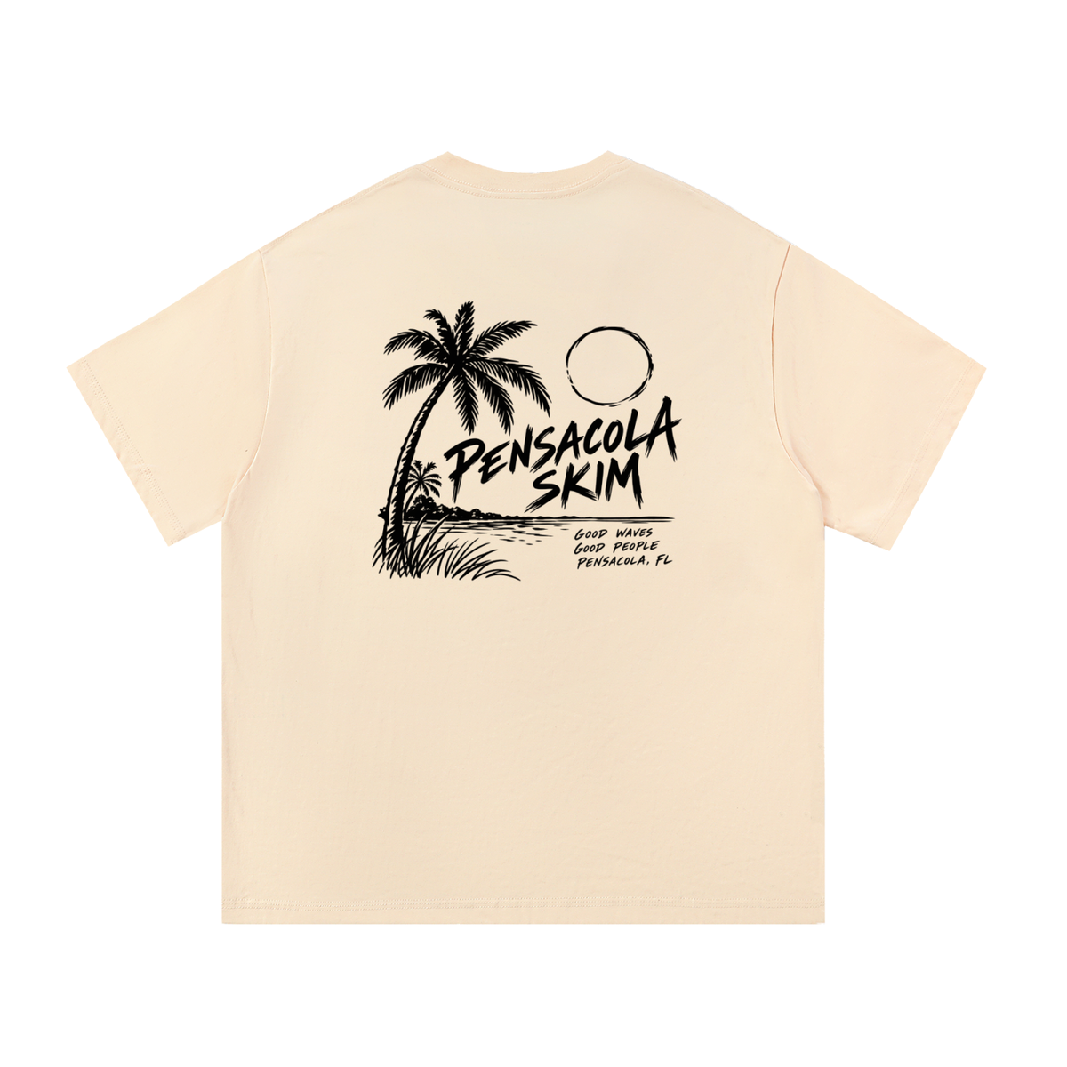 Pensacola Skim Coastal Graphic Classic Fit Cotton T-Shirt