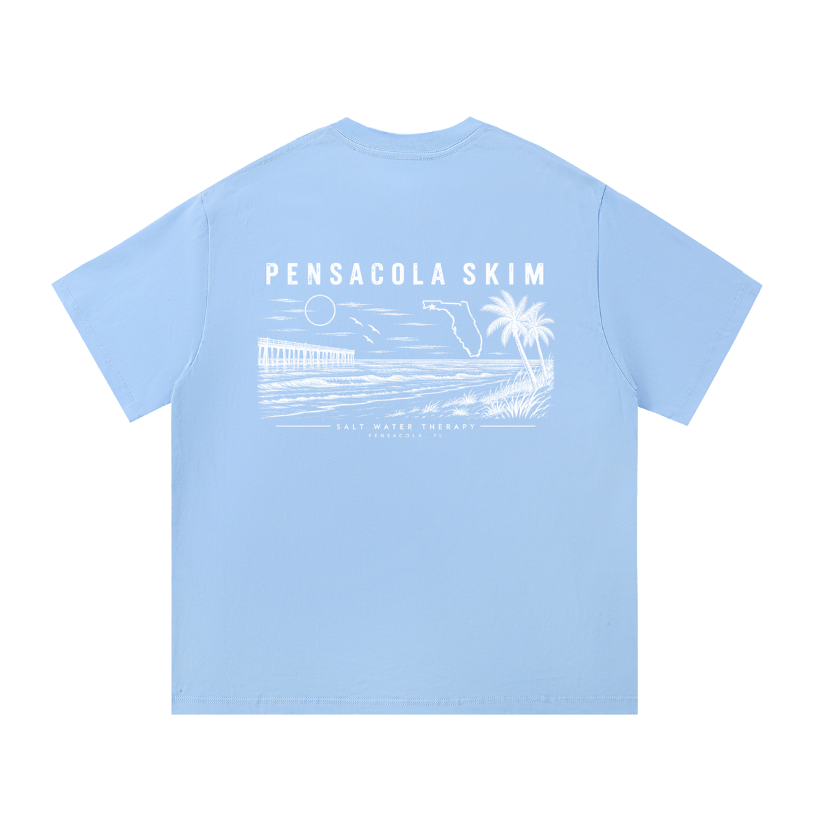 Pensacola Skim Salt Water Therapy Classic Fit 100% Cotton T-Shirt