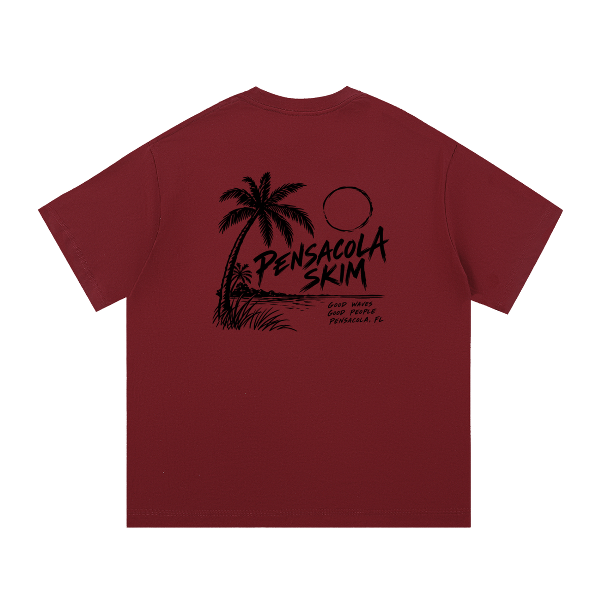 Pensacola Skim Coastal Graphic Classic Fit Cotton T-Shirt