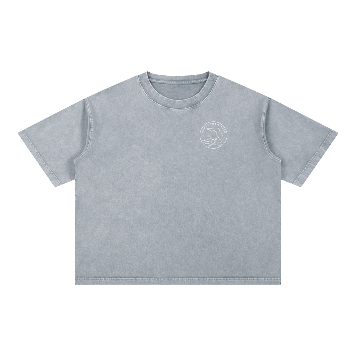 Pensacola Skim Salt Water Therapy Mineral Wash Boxy Cotton T-Shirt