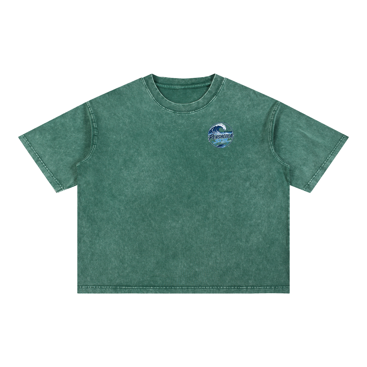 Pensacola Skim Original Logo Graphic Mineral Wash Boxy Cotton T-Shirt