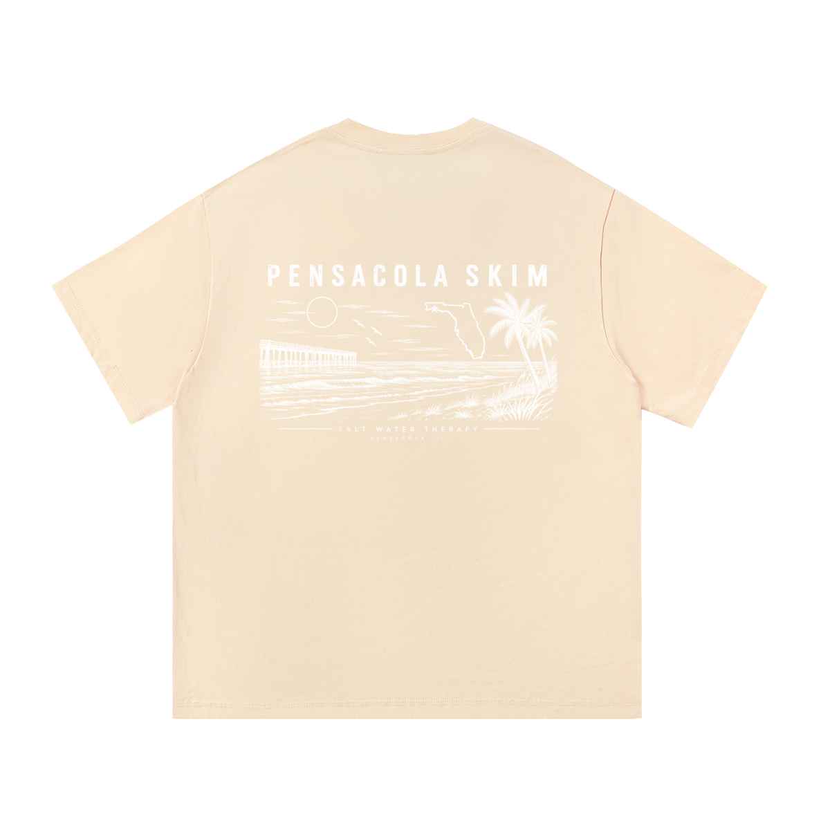 Pensacola Skim Salt Water Therapy Classic Fit 100% Cotton T-Shirt