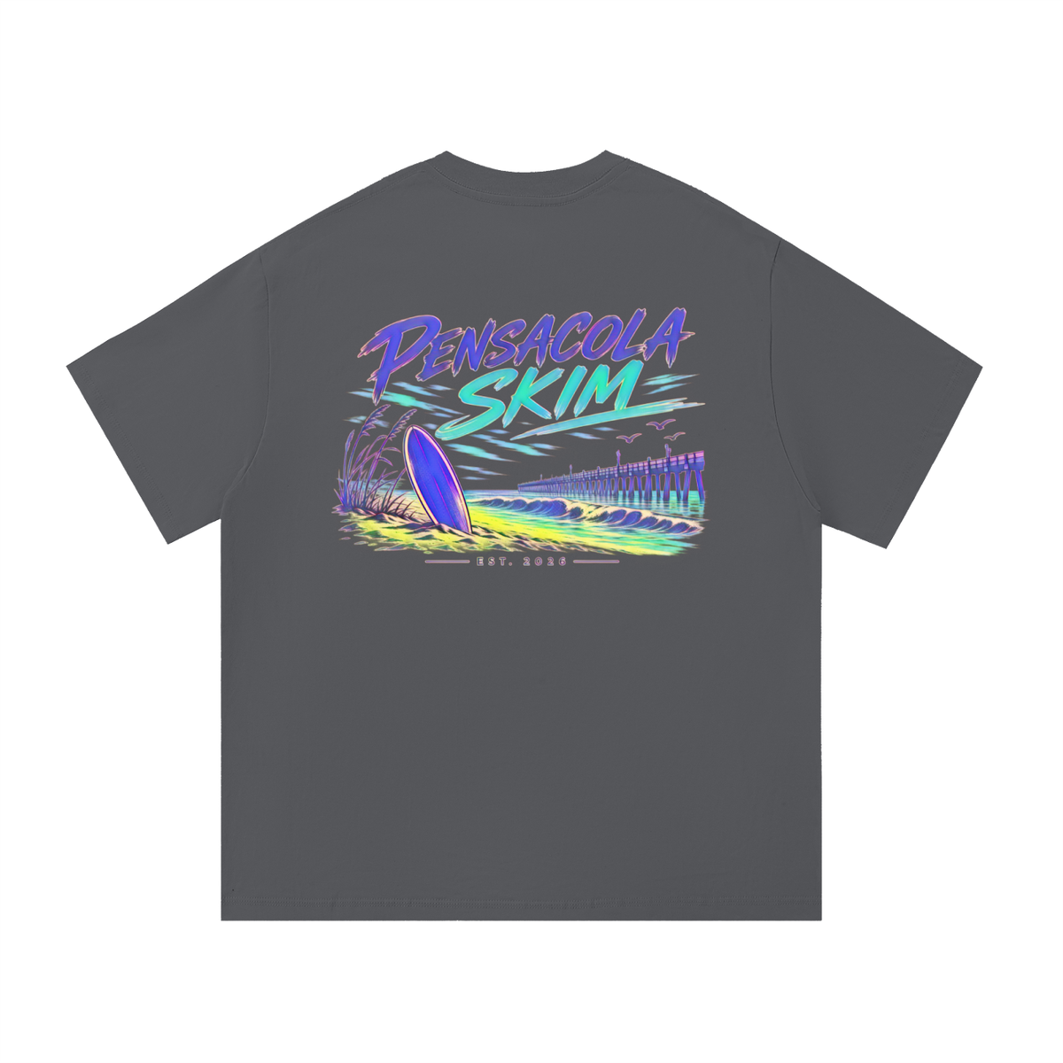 Pensacola Skim Abstract Color Graphic Classic Fit Cotton T-Shirt