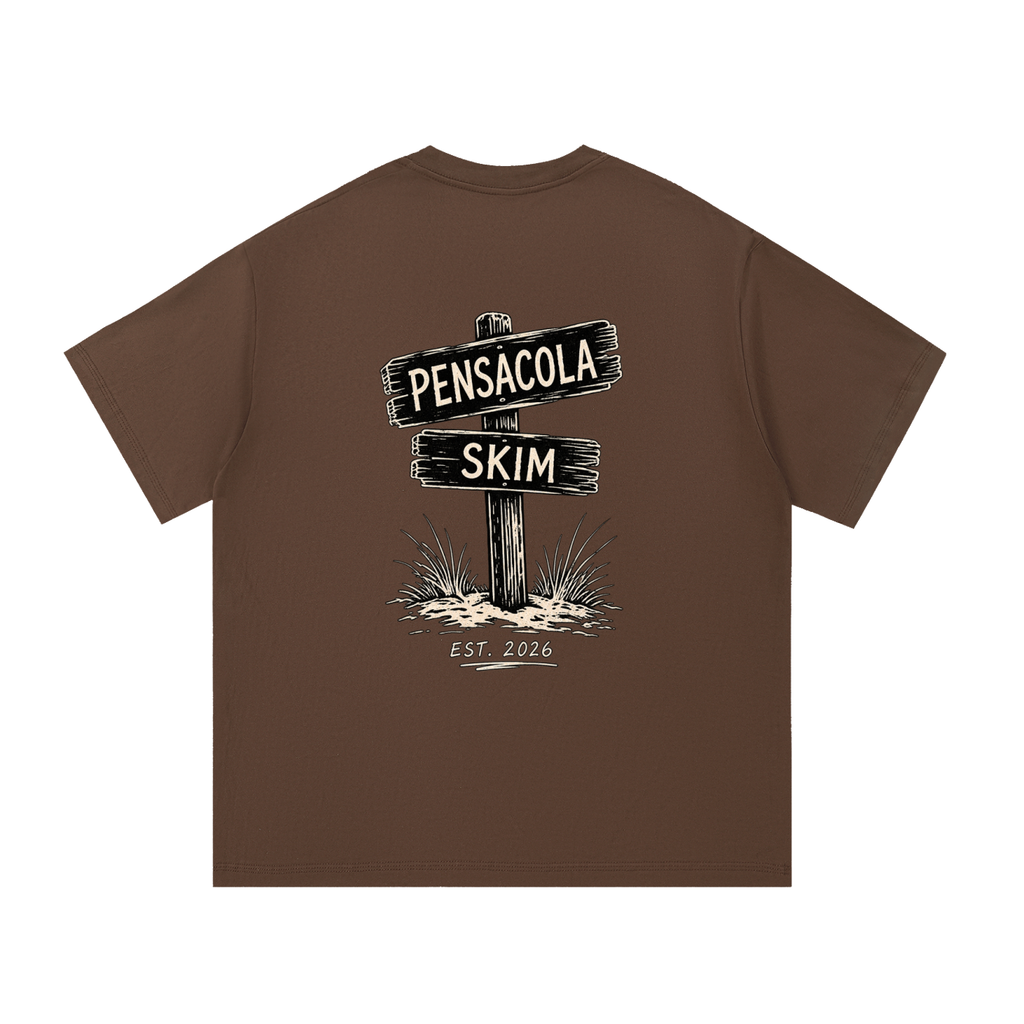 Pensacola Skim Sign Graphic Classic Fit Cotton T-Shirt