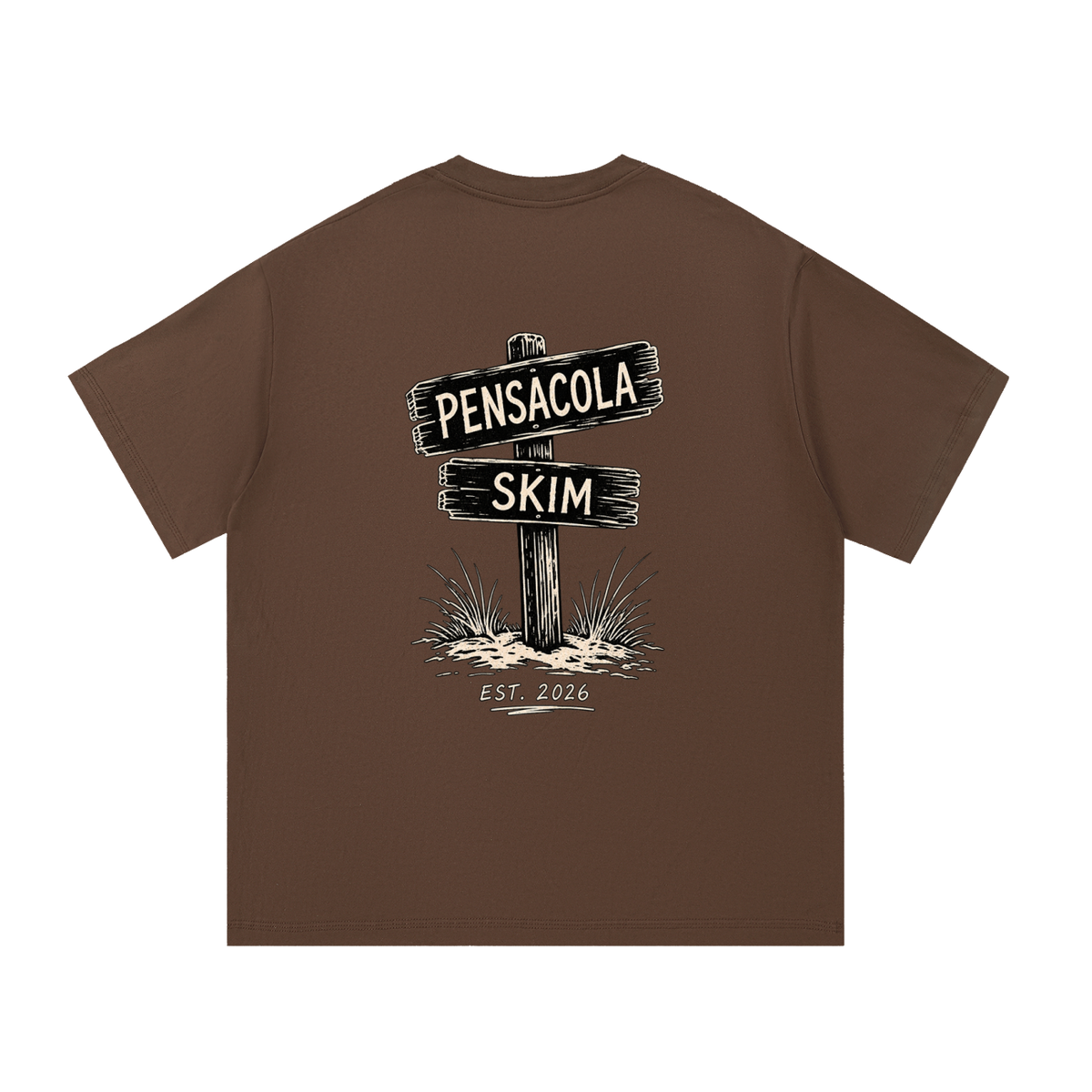 Pensacola Skim Sign Graphic Classic Fit Cotton T-Shirt