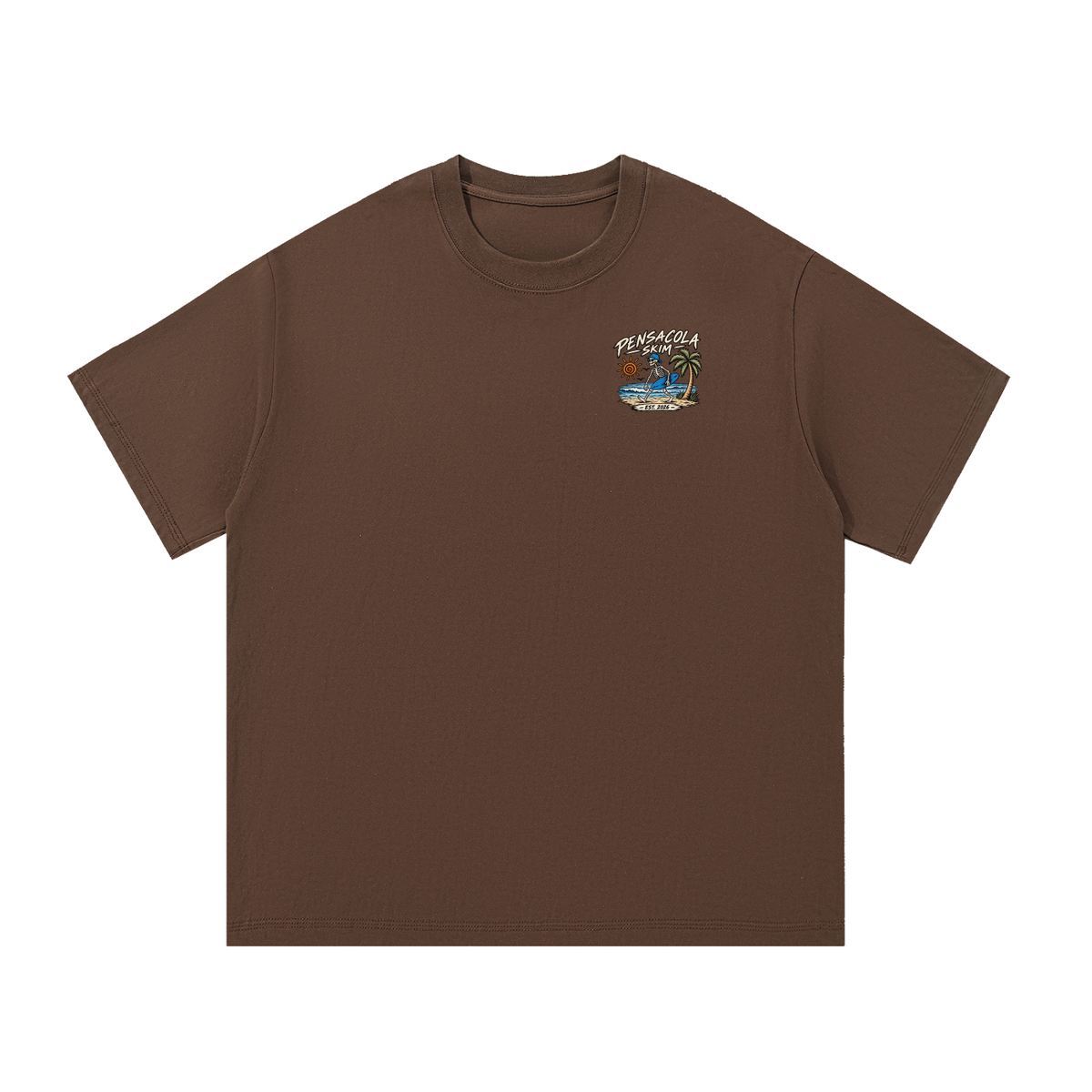 Pensacola Skim Skeleton Graphic Regular Fit Cotton T-Shirt