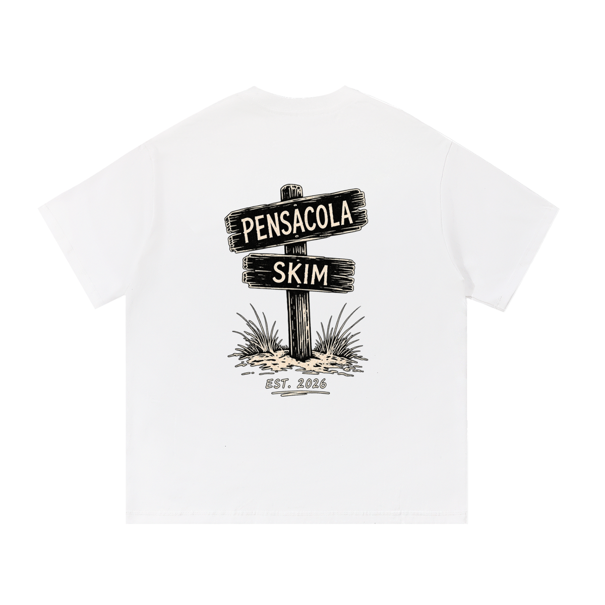 Pensacola Skim Sign Graphic Classic Fit Cotton T-Shirt