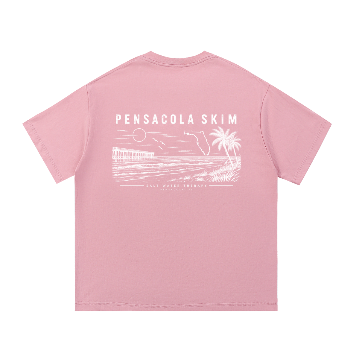 Pensacola Skim Salt Water Therapy Classic Fit 100% Cotton T-Shirt
