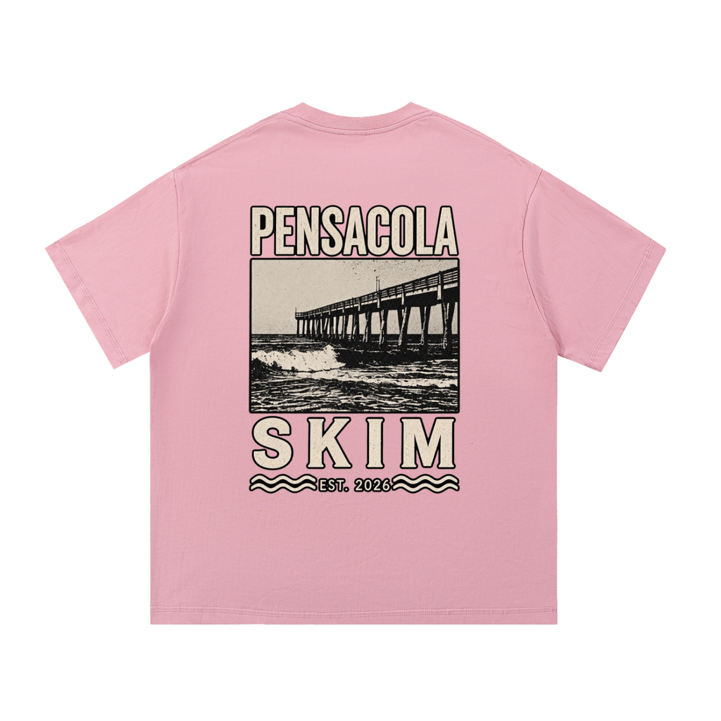 Pensacola Skim Pier Graphic Regular Fit Cotton T-Shirt