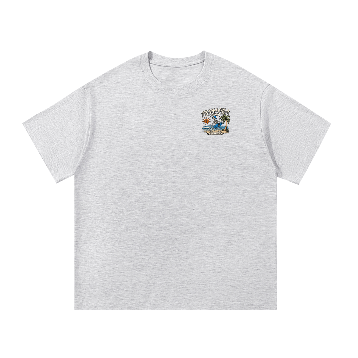 Pensacola Skim Skeleton Graphic Regular Fit Cotton T-Shirt