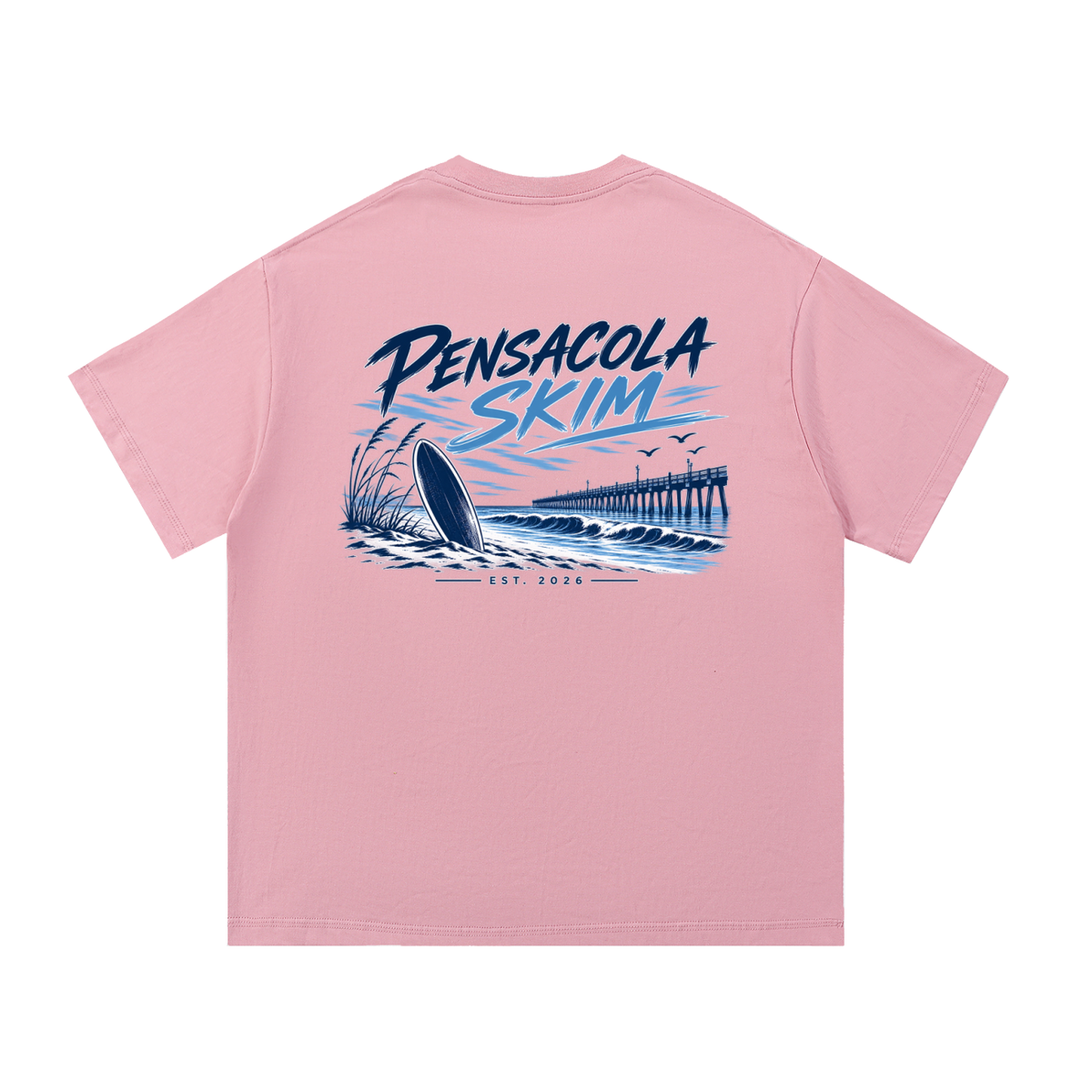 Pensacola Skim Original Logo Graphic Classic Fit Cotton T-Shirt