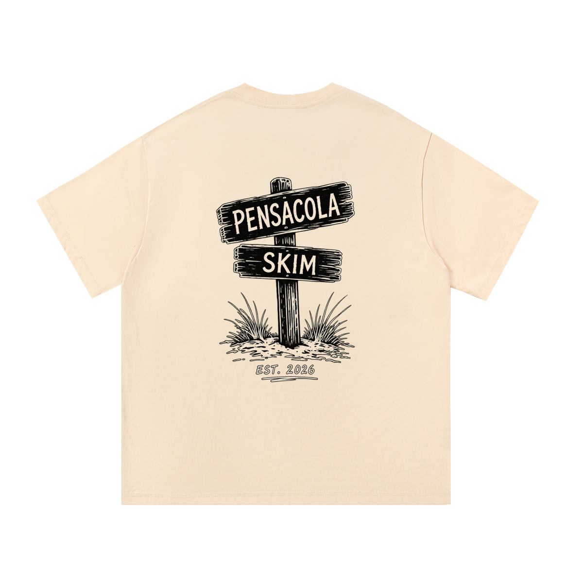 Pensacola Skim Sign Graphic Classic Fit Cotton T-Shirt
