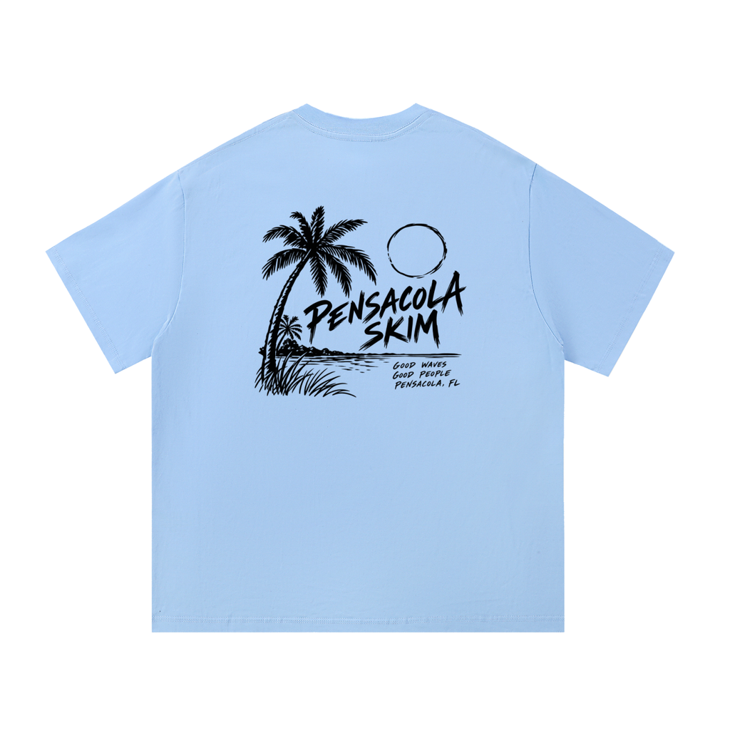 Pensacola Skim Coastal Graphic Classic Fit Cotton T-Shirt