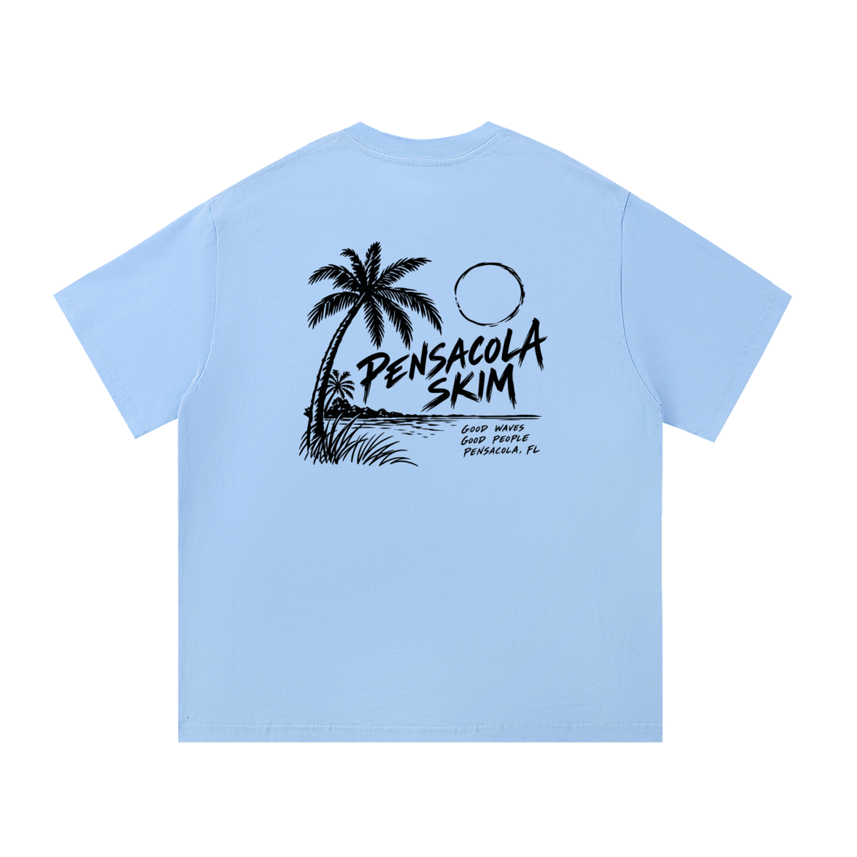 Pensacola Skim Coastal Graphic Classic Fit Cotton T-Shirt