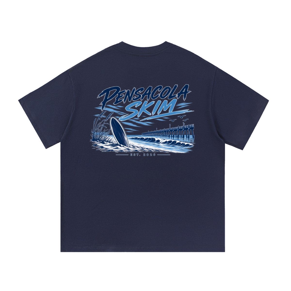 Pensacola Skim Original Logo Graphic Classic Fit Cotton T-Shirt