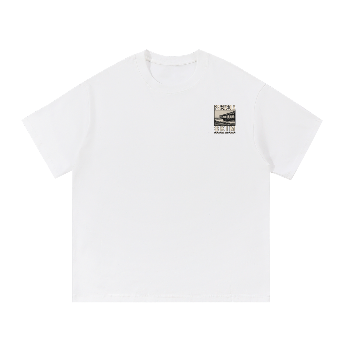 Pensacola Skim Pier Graphic Regular Fit Cotton T-Shirt