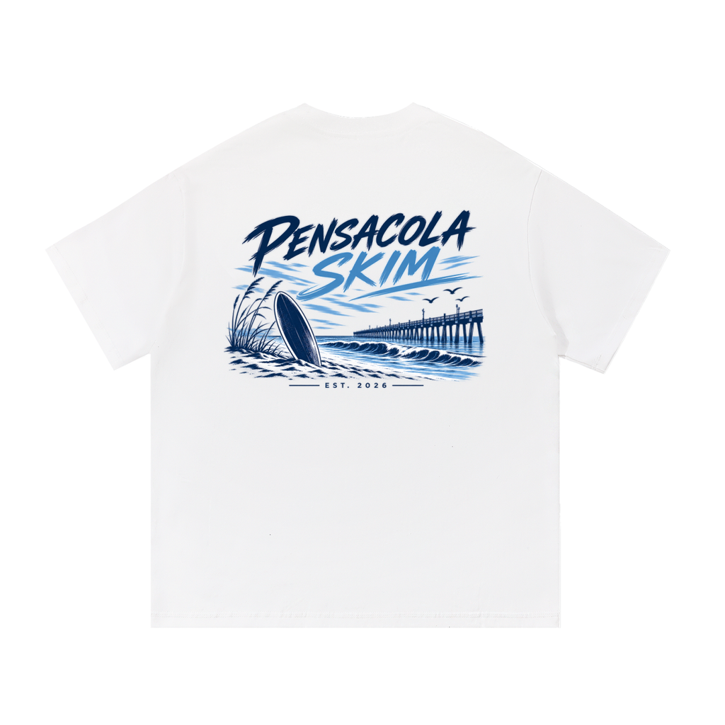 Pensacola Skim Original Logo Graphic Classic Fit Cotton T-Shirt