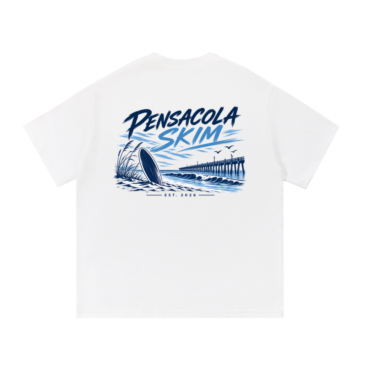 Pensacola Skim Original Logo Graphic Classic Fit Cotton T-Shirt
