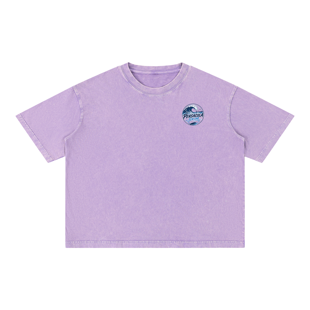 Pensacola Skim Original Logo Graphic Mineral Wash Boxy Cotton T-Shirt