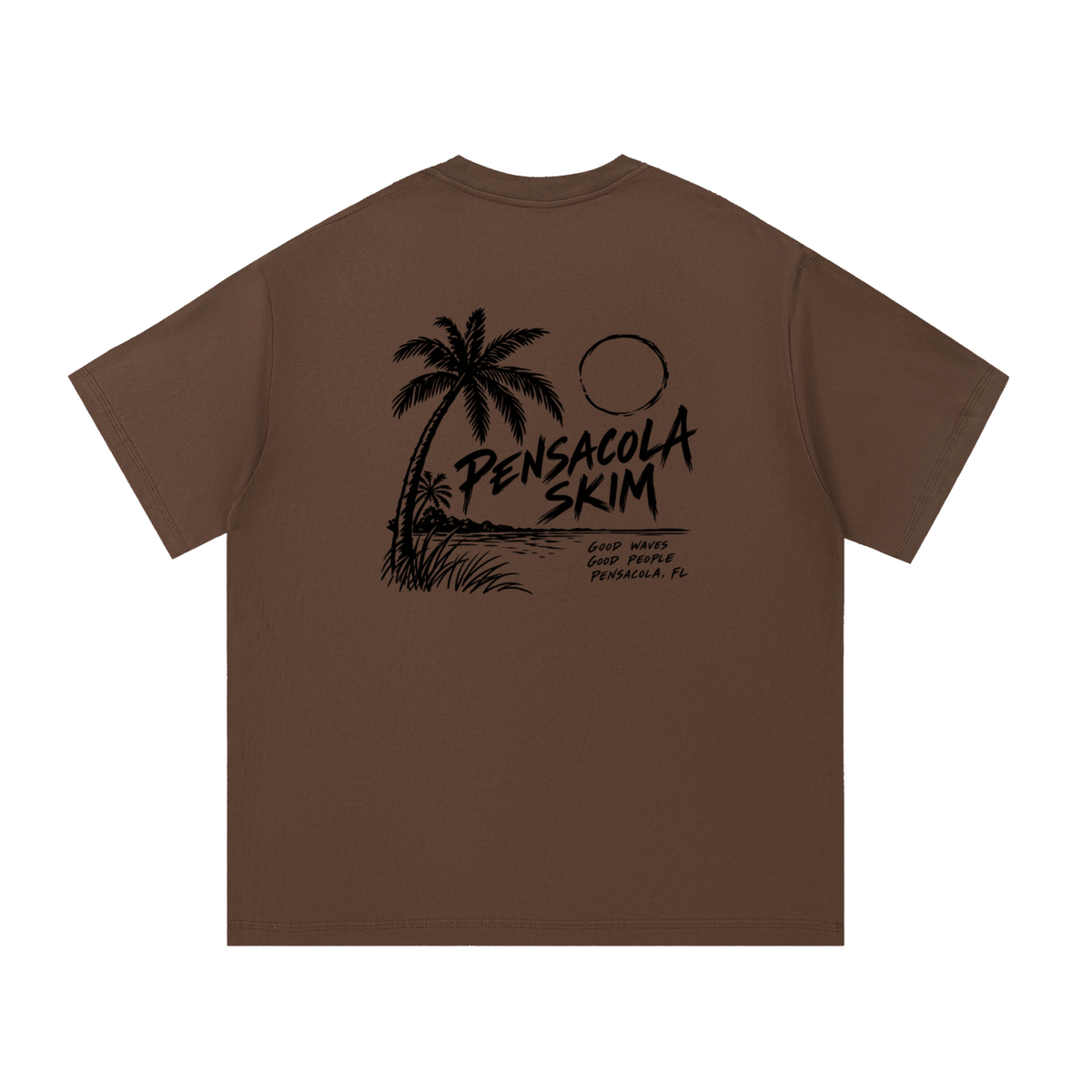 Pensacola Skim Coastal Graphic Classic Fit Cotton T-Shirt